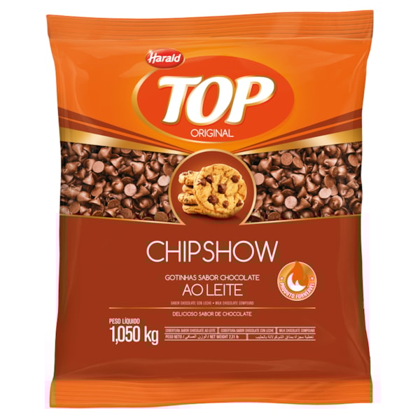 image Gotinha Forneável Chocolate Ao Leite Chipshow 1,01Kg Top Harald