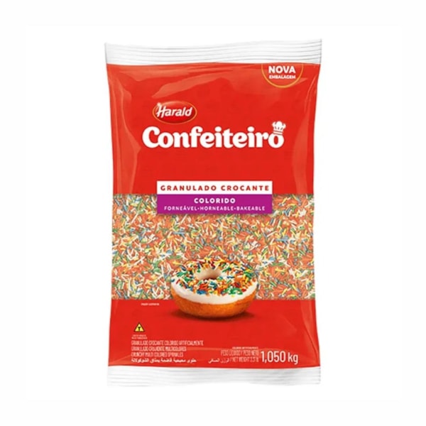 image Granulado Crocante Forneável Colorido 1,01Kg Confeiteiro Harald