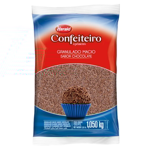 image Granulado Macio Chocolate Preto 1,01Kg Confeiteiro Harald