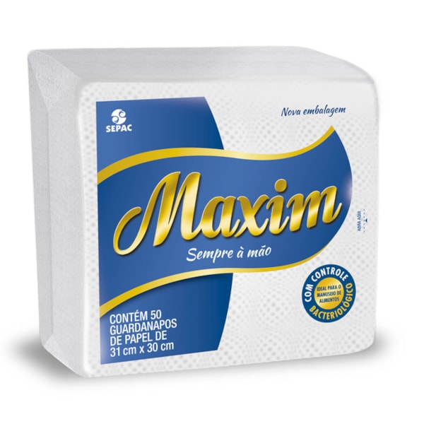 image Guardanapo Branco Maxim 31 X 30Cm 50Un
