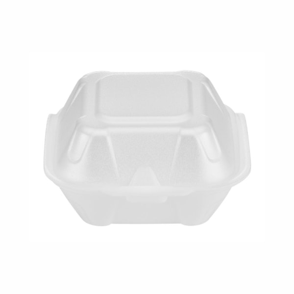 image Hamburgueira Isopor 01 Branca Bom Apetite 100Un 13,7 X 12,8 X 7Cm Bh01