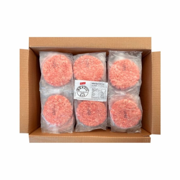 image Hamburguer Bovino 54 X 90G Diâmetro 11 Wessel - 4,86Kg