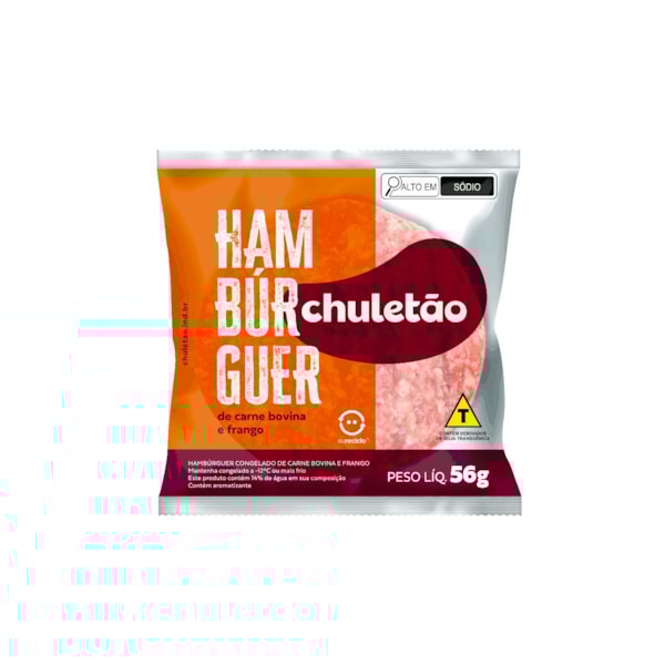 image Hamburguer Bovino/Frango Chuletão 36 X 56 Gr - 2,016 Kg