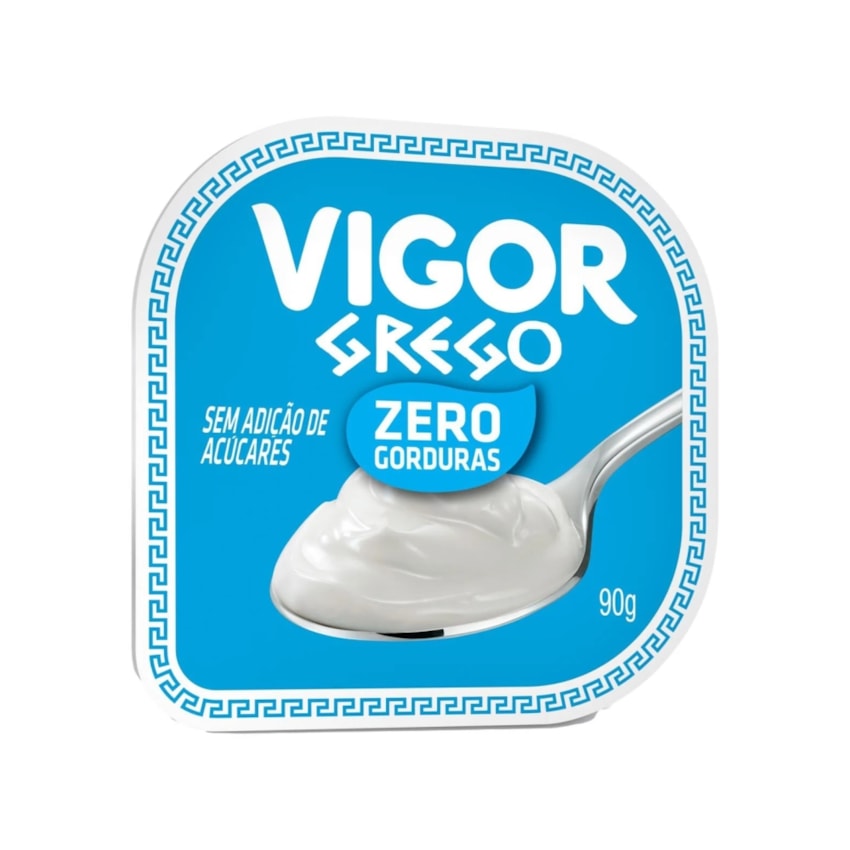 image Iogurte Grego Zero GorduraTradicional Vigor 24 x 90 Gr