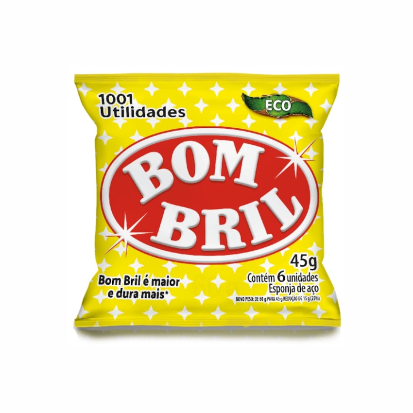 image Lã de Aço Bombril Unidade com 6 Esponjas