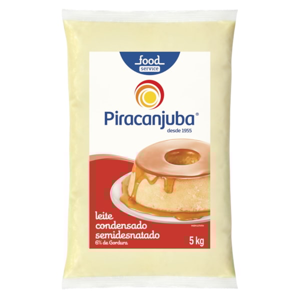 image Leite Condensado 5Kg Semidesnatado Piracanjuba Bag