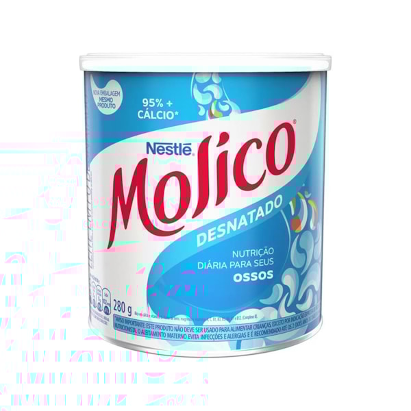 image Leite em Pó Desnatado Molico Lata 280 gr