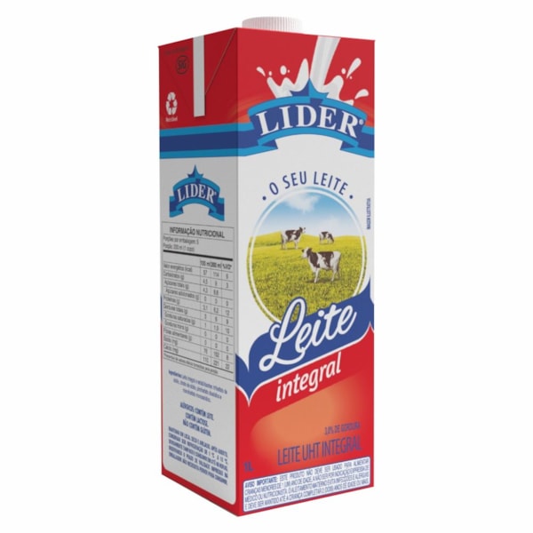 image Leite Integral Lider Tampa Rosca 1Lt