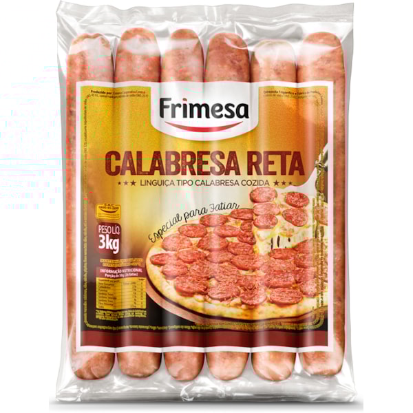 image Linguiça Calabresa Reta Frimesa 3Kg