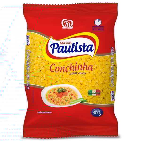 image Macarrão Conchinha Ovos Paulista 500G