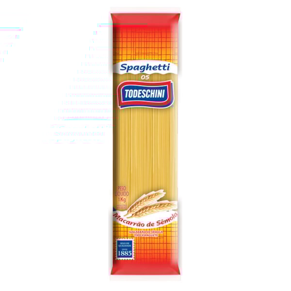 image Macarrão Espaguete Sêmola Todeschini 1Kg