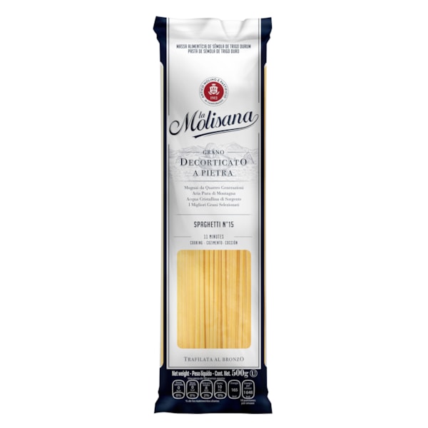 image Macarrão Grano Duro Espaguete N15 La Molisana 500G