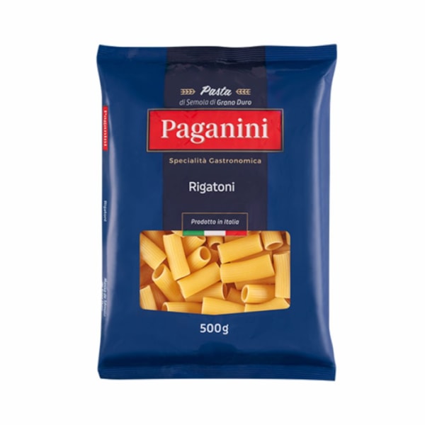 image Macarrão Grano Duro Rigattoni Paganini 500G