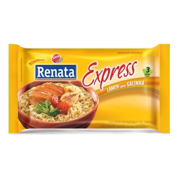 image Macarrão Instantâneo Sabor Galinha Renata 85G