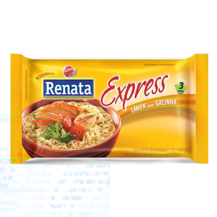 image Macarrão Instantâneo Sabor Galinha Renata 85G