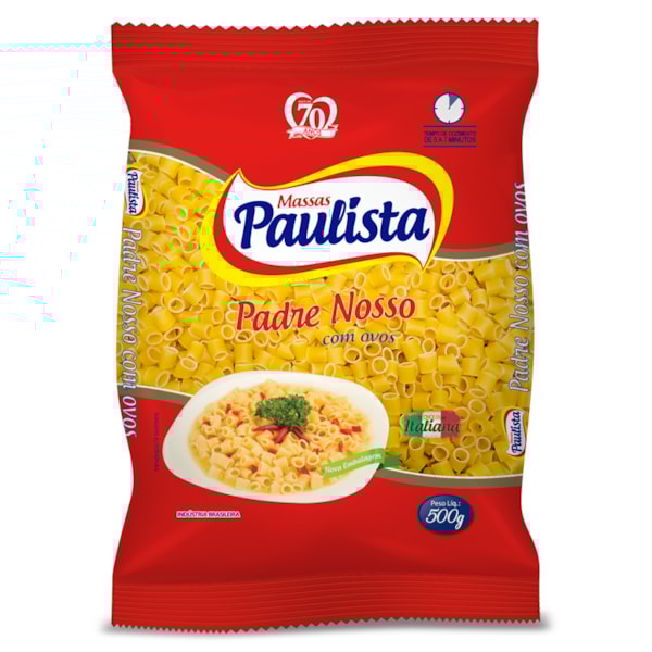 image Macarrão Padre Nosso Ovos Paulista 500G