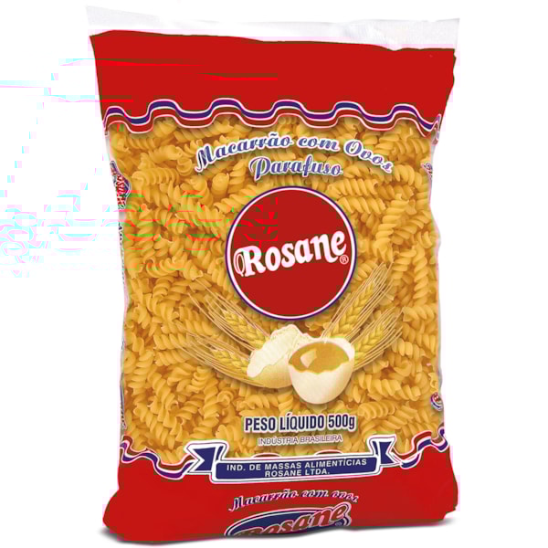 image Macarrão Parafuso Ovos Rosane 500G