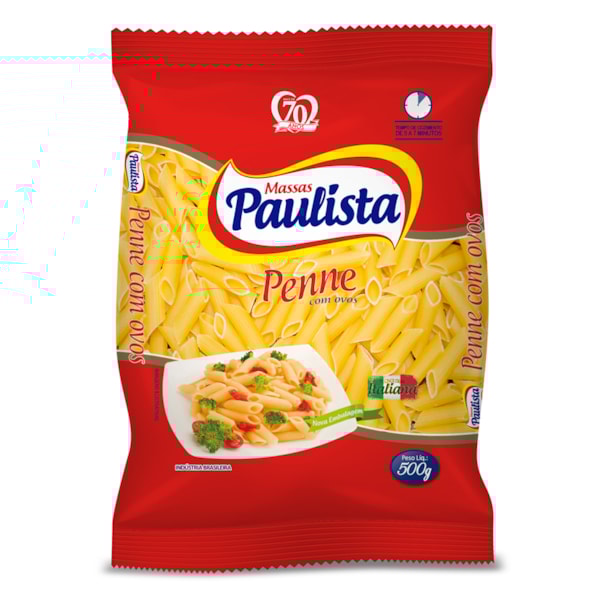 image Macarrão Penne Ovos Paulista 500G