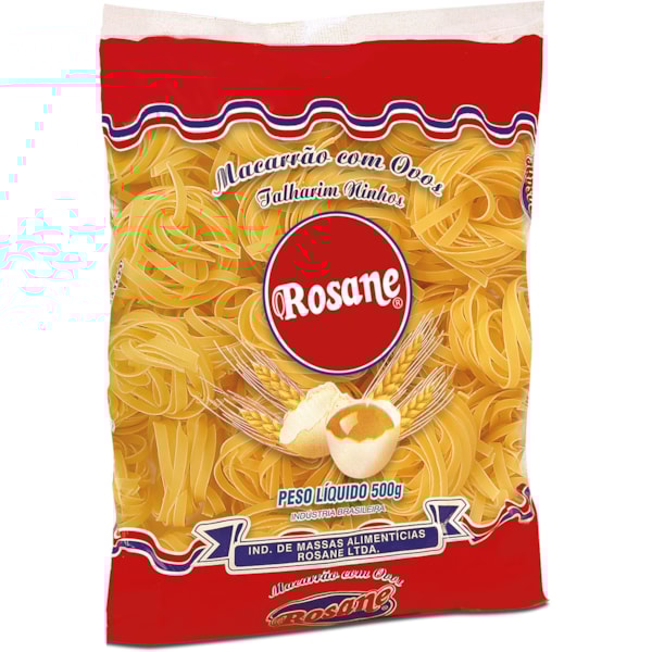 image Macarrão Talharim Ninhos Ovos Rosane 500G