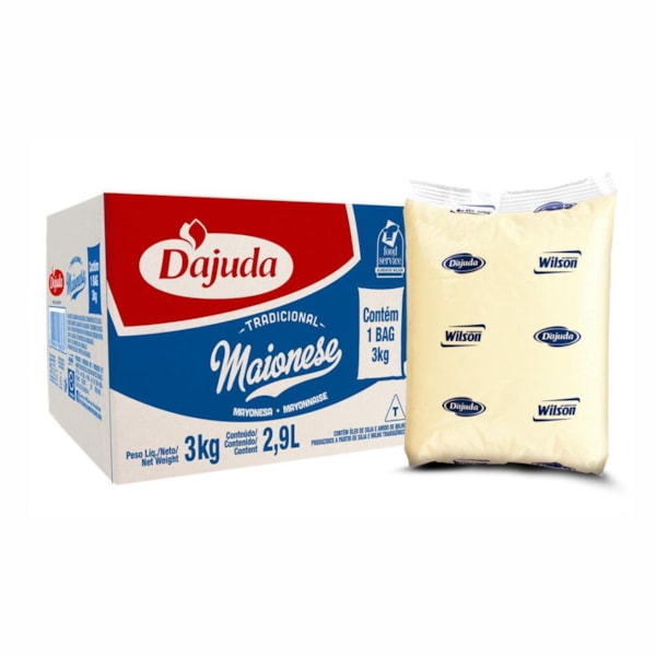 image Maionese Dajuda Bag Na Caixa 3Kg