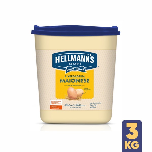 image Maionese Hellmanns Balde 3Kg