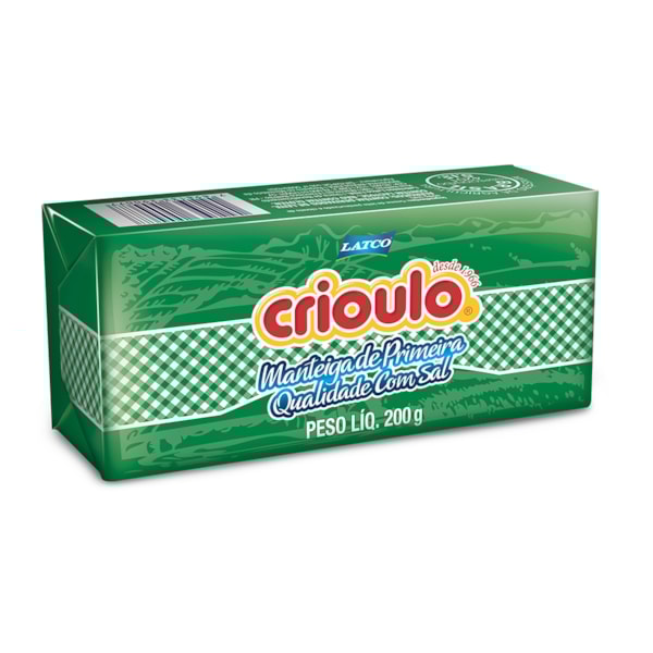 image Manteiga Com Sal Crioulo Tablete 200G