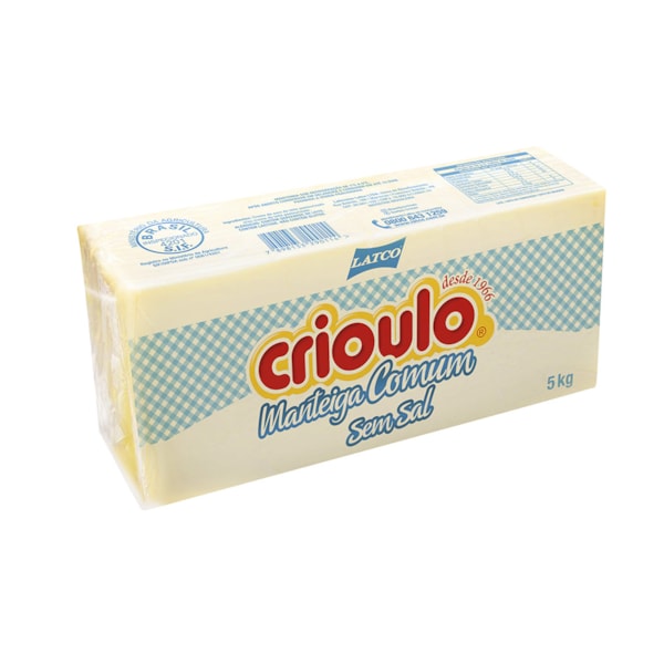 image Manteiga Sem Sal Crioulo 5Kg