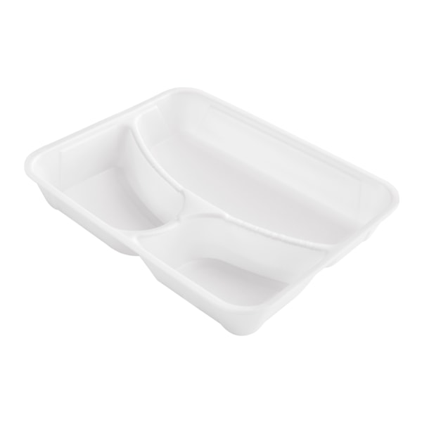 image Marmita 3 Div 1,1Lt Isopor Ret Sem Tampa Fibraform 100Un Hf100/3 (Tampa 17632)