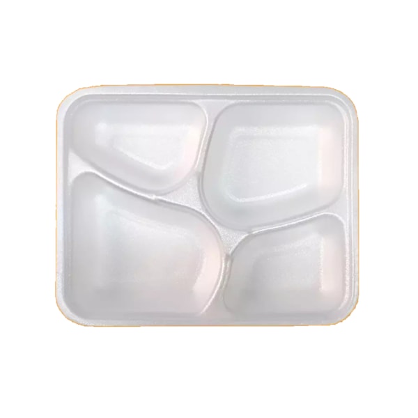 image Marmita 4 Div 1,2Lt Isopor Ret Sem Tampa Ultratherm 50Un M1200/4 (Tampa 8201)