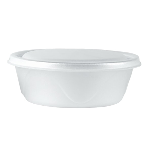 image Marmita N9 1,2Lt Isopor Branca Redonda Darnel 100Un R104
