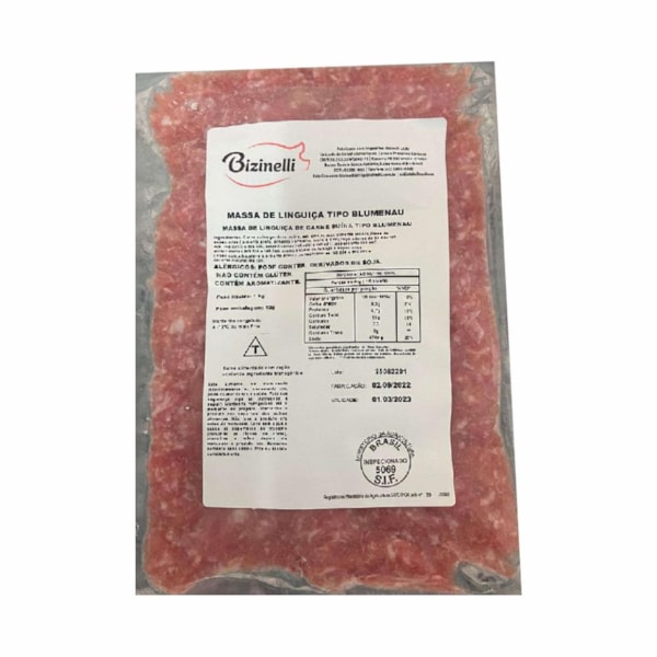 image Massa De Linguiça Blumenau Bizinelli 1Kg