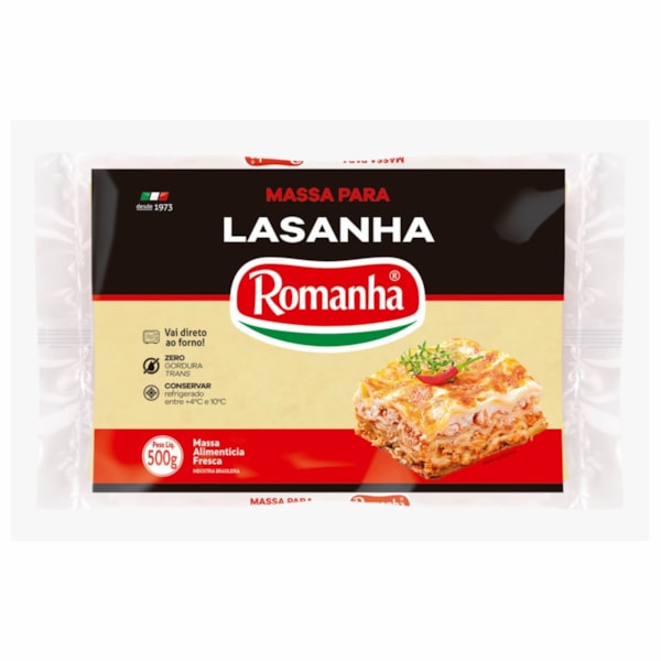 image Massa Fresca P/Lasanha Romanha 500G