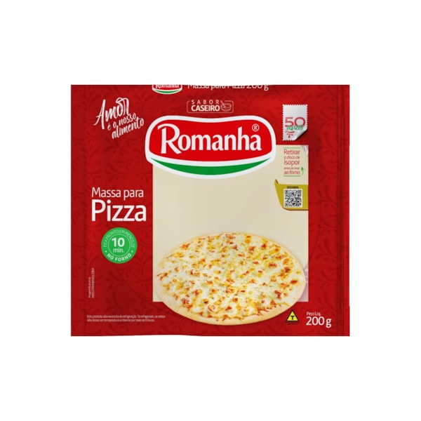 image Massa P/Pizza Caseira Romanha 200 Gr