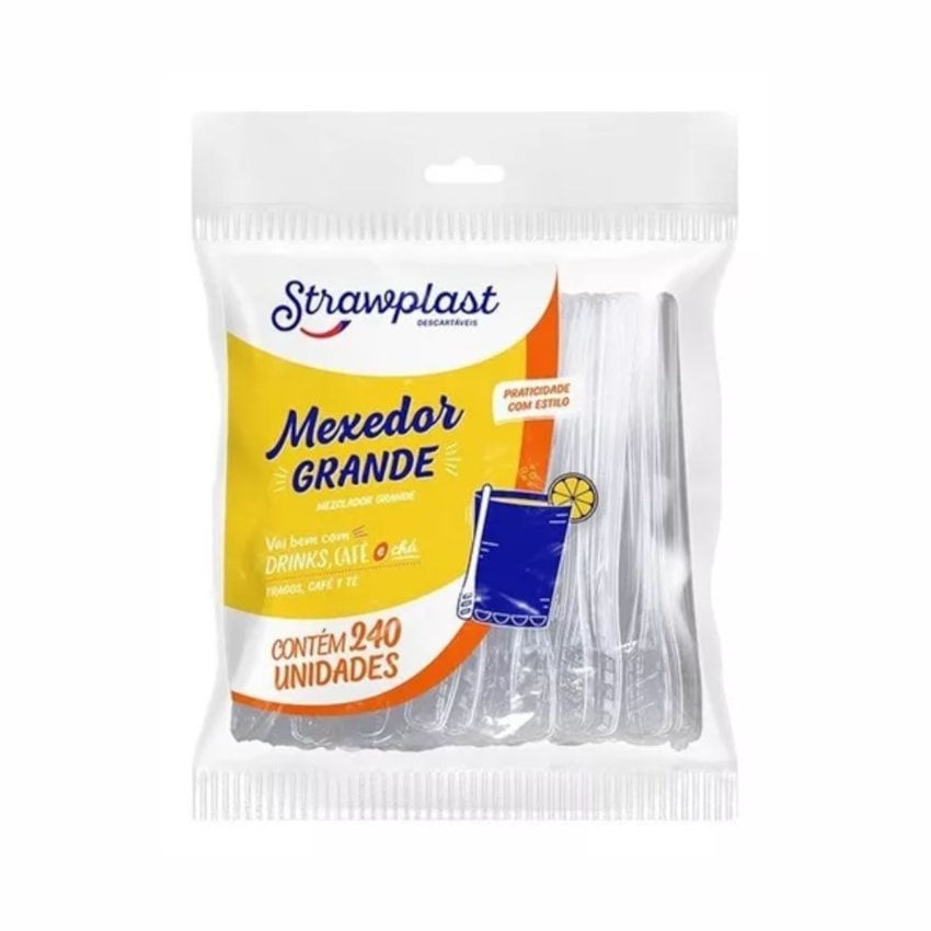 image Mexedor Grande 11Cm Strawplast 240Un