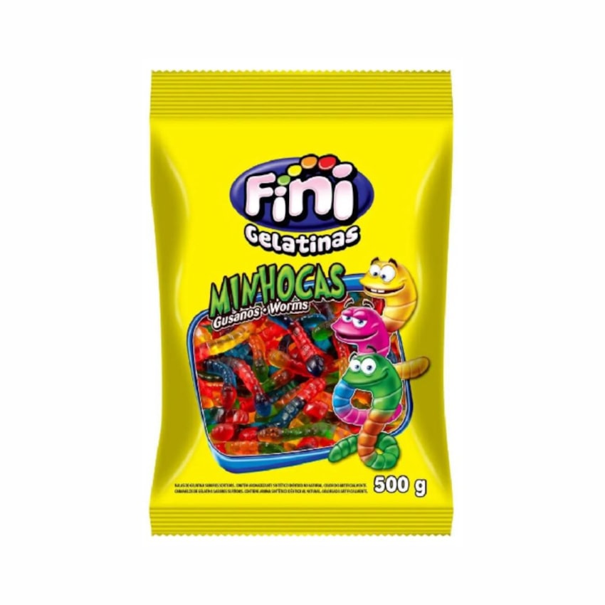 image Minhocas Brilho Fini 500 gr