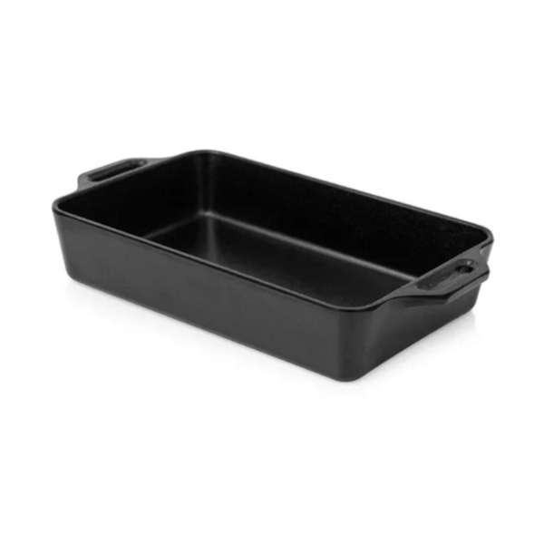 image Mini Assadeira Retangular Melamina Preta Gourmet Mix 20 X 11Cm