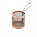 image Mini Cestinha Inox Redonda Bronze An809Bz Mimo Style Un
