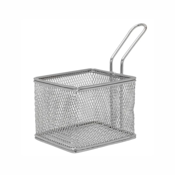 image Mini Cestinha Retangular Inox 8 X 17 X 13Cm Mimo Style An808 Un