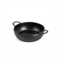 image Mini Travessa Redonda C/Alca Melamina Preta Gourmet Mix 16,3Cm