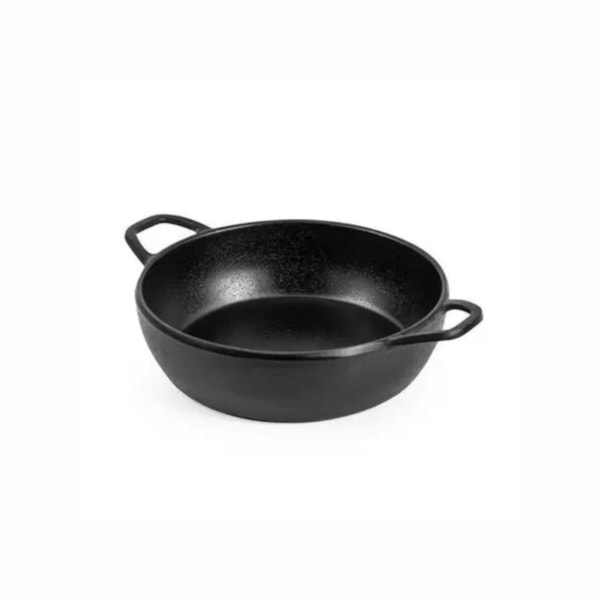 image Mini Travessa Redonda C/Alca Melamina Preta Gourmet Mix 16,3Cm