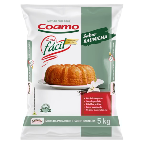 image Mistura P/Bolo De Baunilha Coamo 5Kg