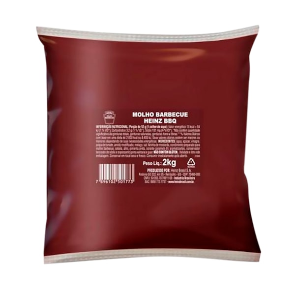 image Molho Barbecue Heinz Sache 2Kg