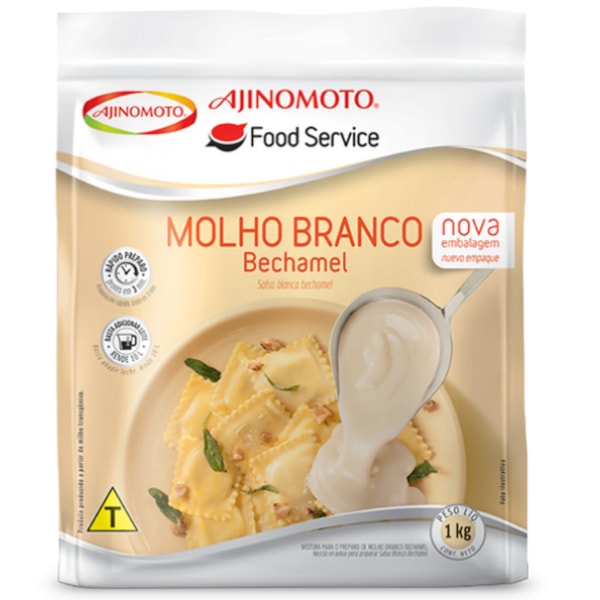 image Molho Branco Bechamel Ajinomoto 1Kg Rende 10Lt