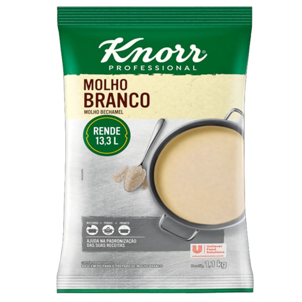 image Molho Branco Bechamel Knorr 1,1Kg Rende 13,3Lt
