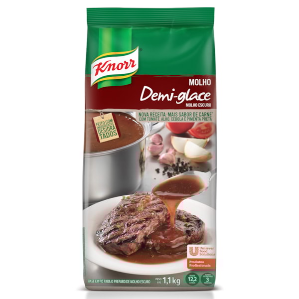 image Molho Demi Glace Knorr 1,1Kg Rende 12,2Lt