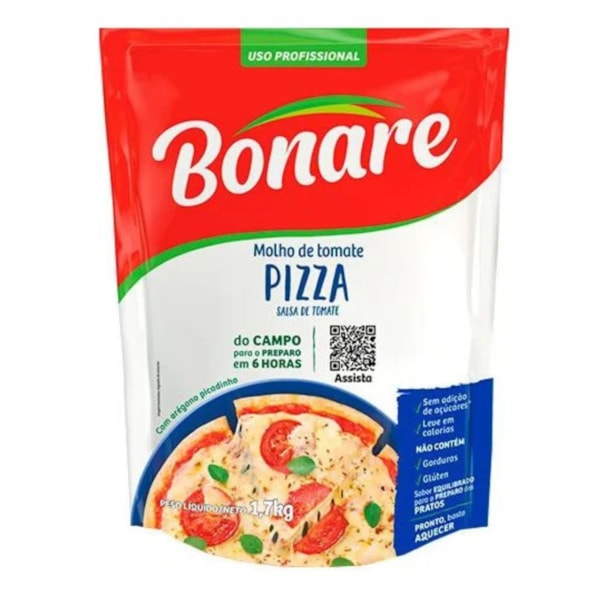 image Molho Tomate Pizza Bonare Sache 1,7Kg