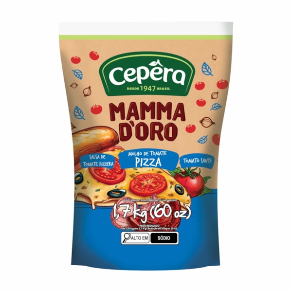image Molho Tomate Pizza Mamma D'Oro Sache 1,7Kg