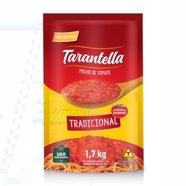 image Molho Tomate Tradicional Tarantella Sache 1,7Kg