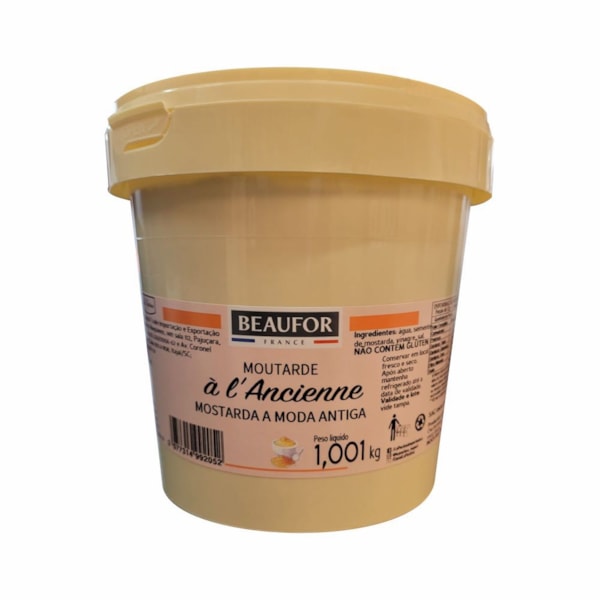image Mostarda A L'Ancienne Beaufor Produto Frances 1,001Kg