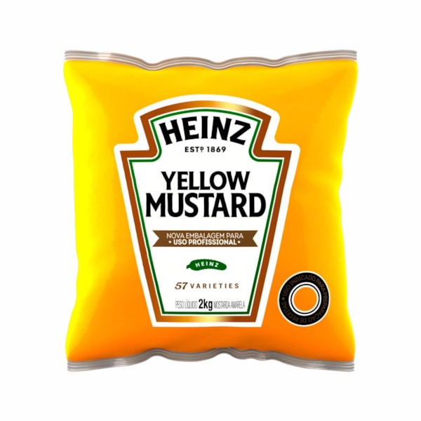 image Mostarda Amarela Heinz Bag 2Kg